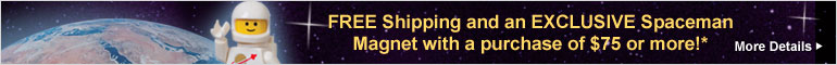 LEGOShop.com FREE LEGO Spaceman Magnet Banner 