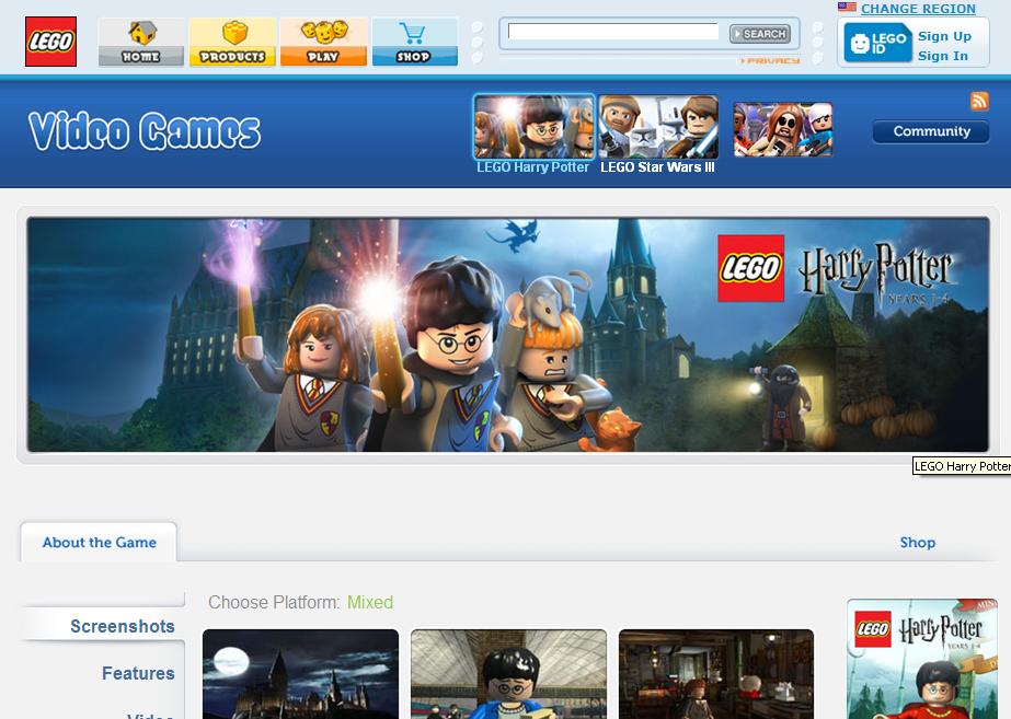 LEGO Video Games Website - Toys N Bricks