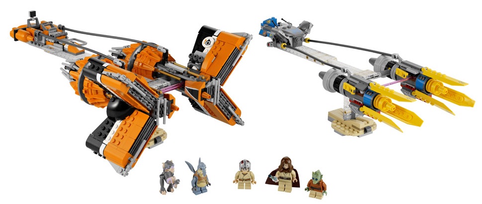 LEGO Star Wars 7962 Anakin's & Sebulba’s Podracers (High Resolution) - Toys N Bricks