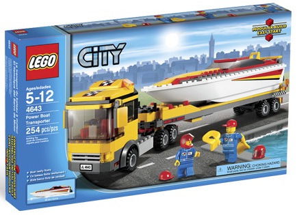 LEGO City 4643 Power Boat Transporter - Toys N Bricks