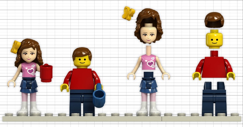 LEGO Friends 2012 Minifigure Comparison
