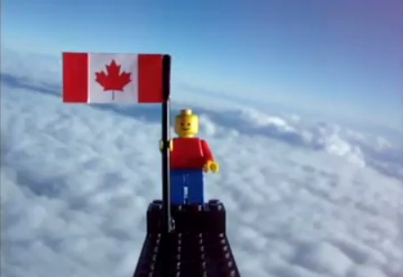 LEGO Minifigure 24 km above Sea Level