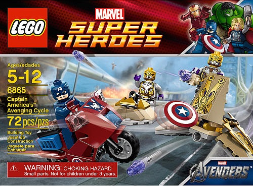 LEGO Superheroes 6865 Captain America's Avenging Cycle - Toysnbricks