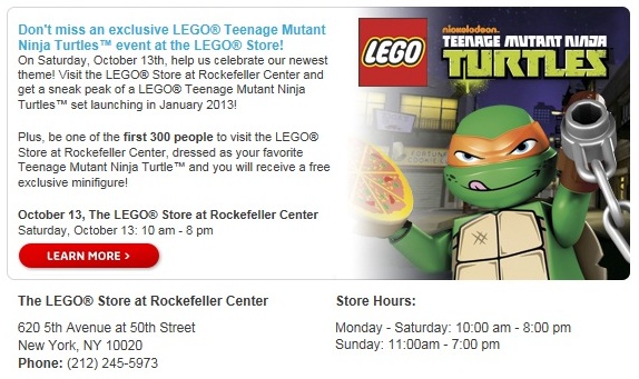 LEGO Teenage Mutant Ninja Turtles Sneak Peak 2013 - Toysnbricks