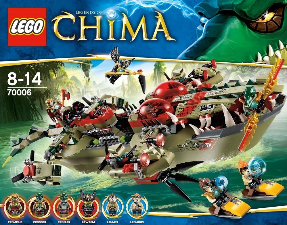 LEGO Legends of Chima Cragger's Croc-Boat  70006 - Toysnbricks