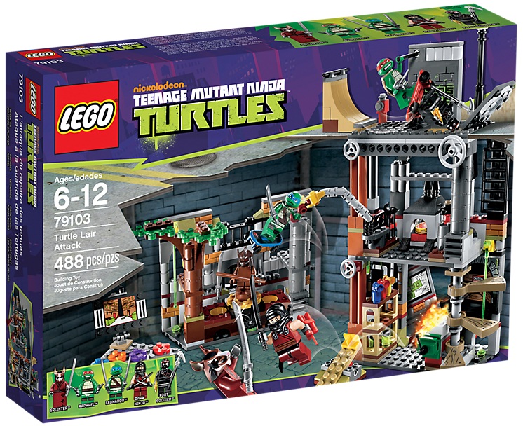 LEGO Teenage Mutant Ninja Turtles Turtle Lair Attack 79103 - Toysnbricks