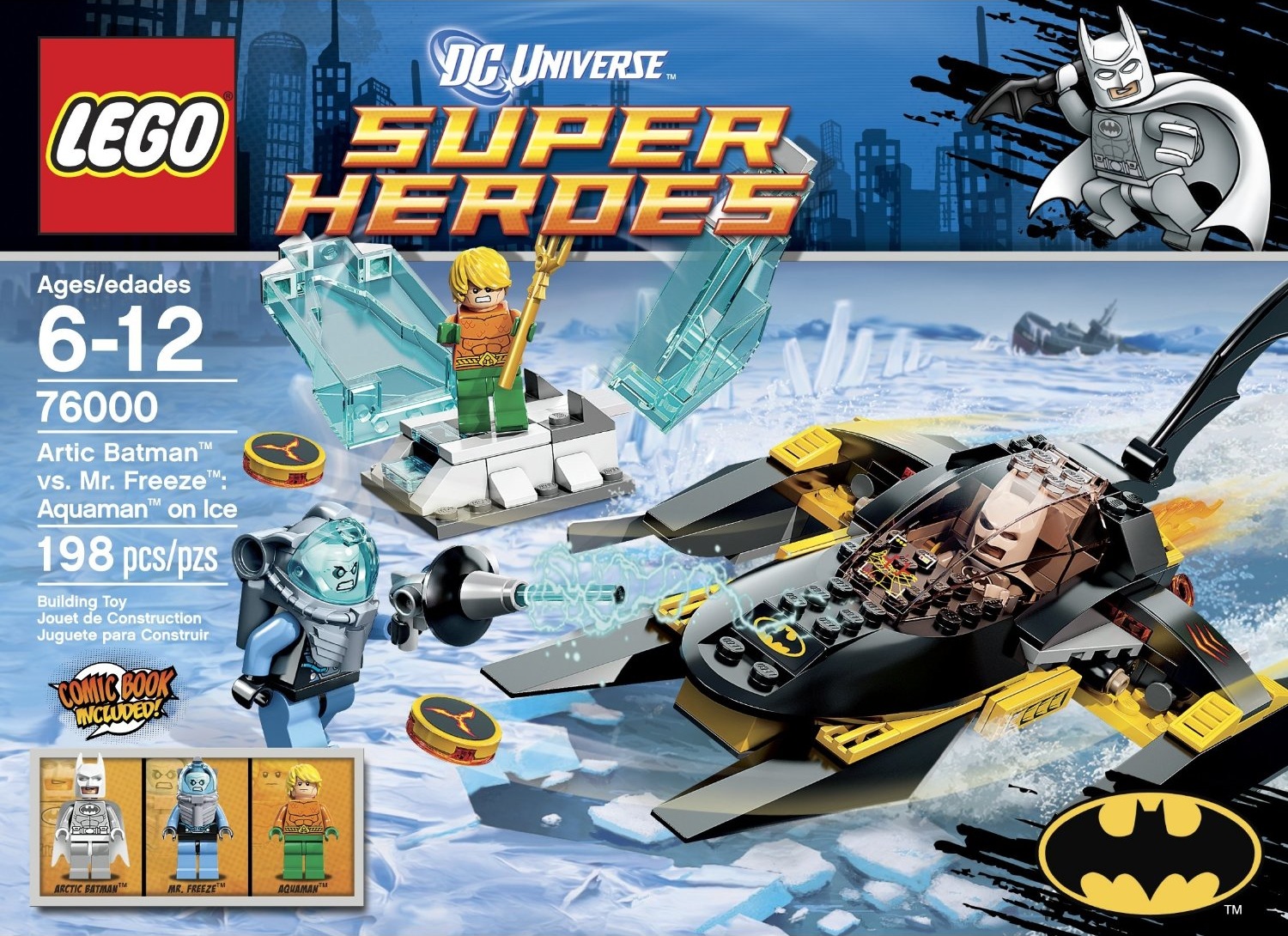 LEGO Superheroes Arctic Batman vs. Mr.Freeze Aquaman on Ice 76000 - Toysnbricks