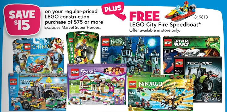 LEGO Sale March 2013 at ToysRUs America