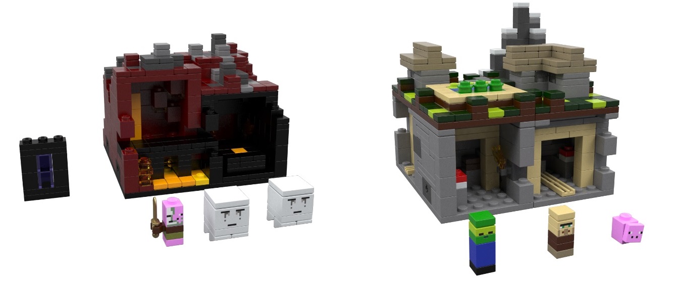 LEGO Minecraft Collection The Village and The Nether