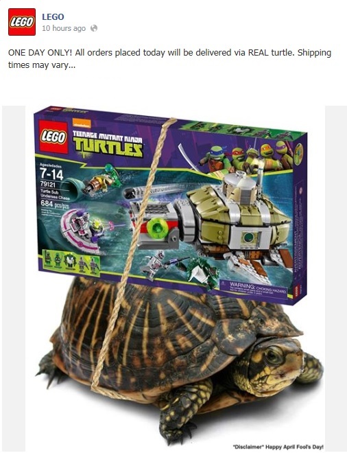 LEGO Teenage Mutant Ninja Turtles 2014 April Turtle Delivery