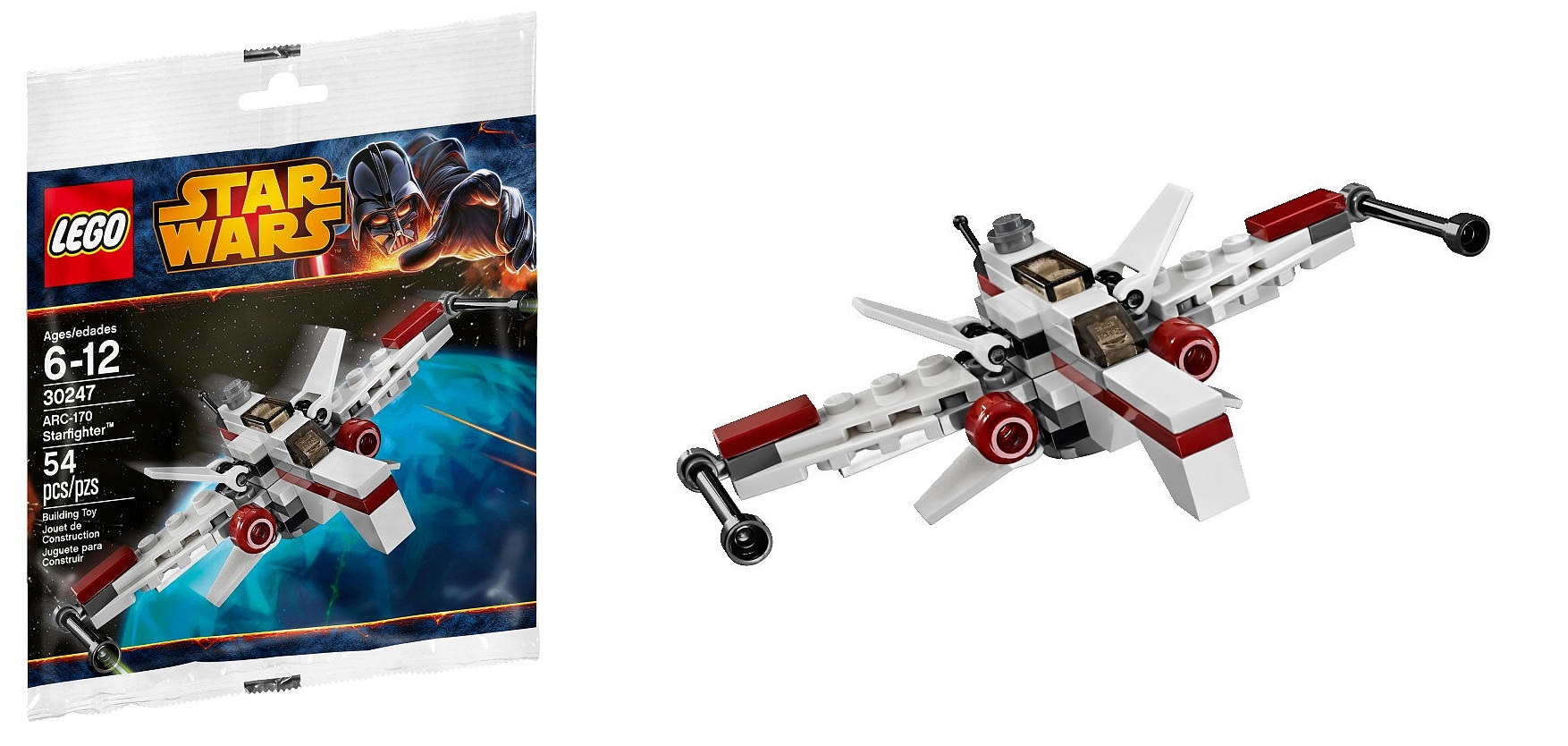 LEGO Star Wars Mini Arc-170 Starfighter 30247 Polybag - Toysnbricks