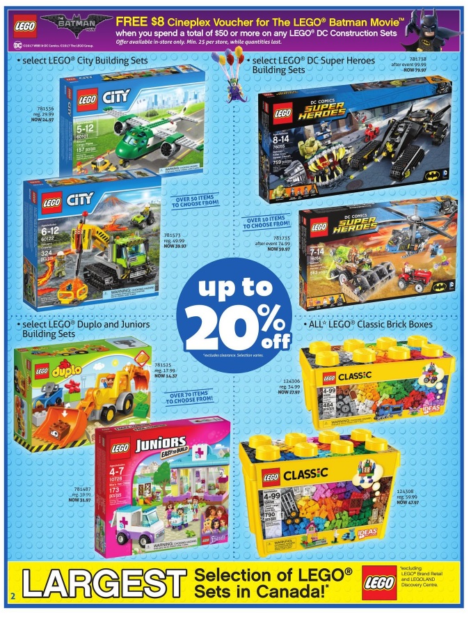 ToysRUs Canada LEGO Sale: January 27 to February 2 - Toys N Bricks