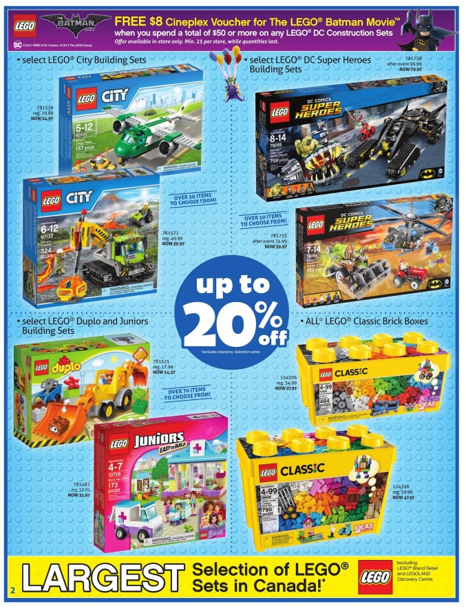 ToysRUs Canada LEGO Sale January 27 to February 2 Toys N Bricks