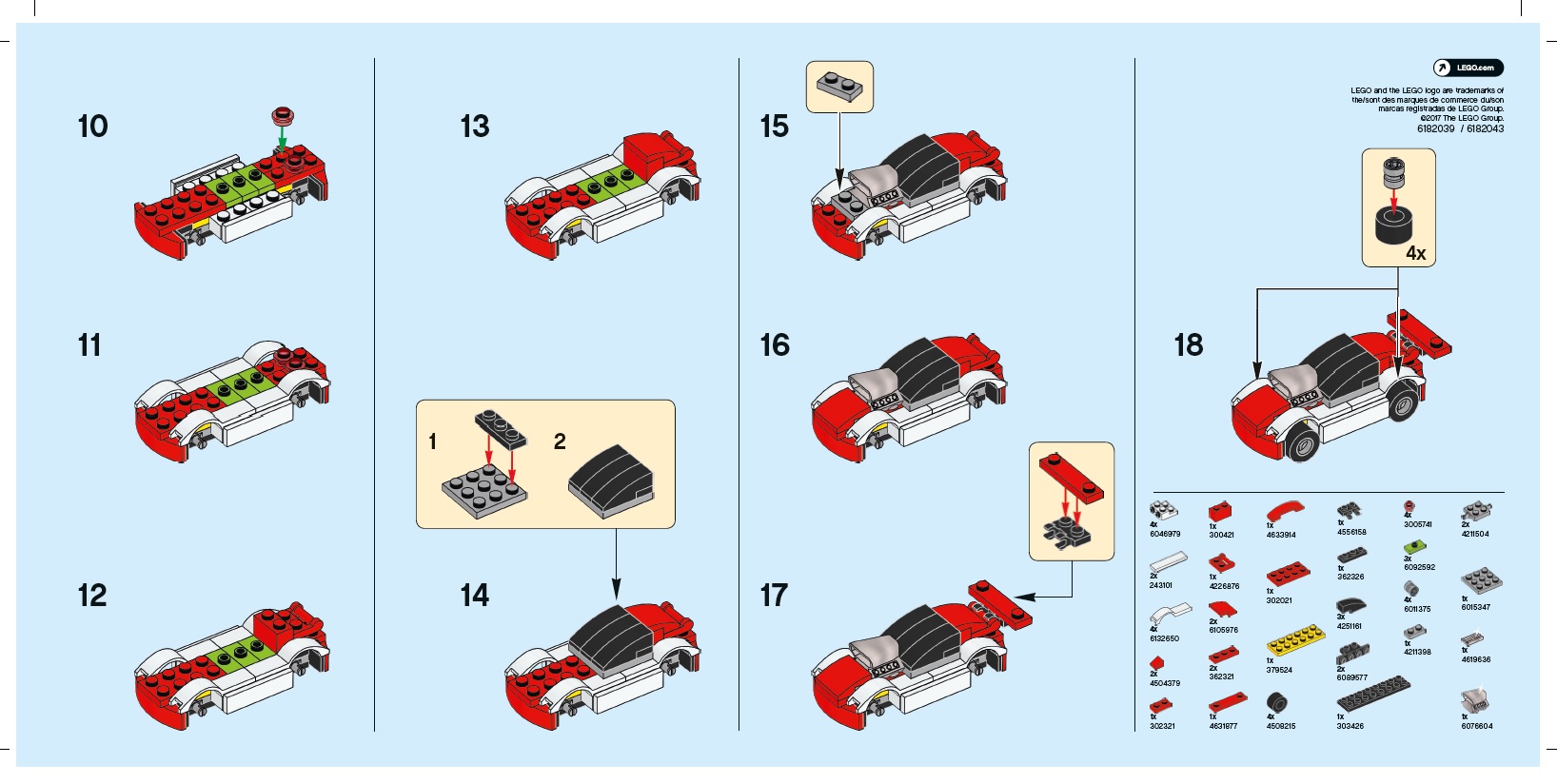 May 2017 LEGO Store Monthly Mini Model Build Race Car Instructions ...
