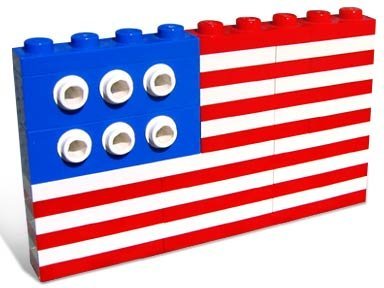July 4 USA LEGO Flag by askthelegoguy