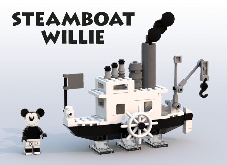 LEGO Ideas Creation Steamboat Willie by szabomate90