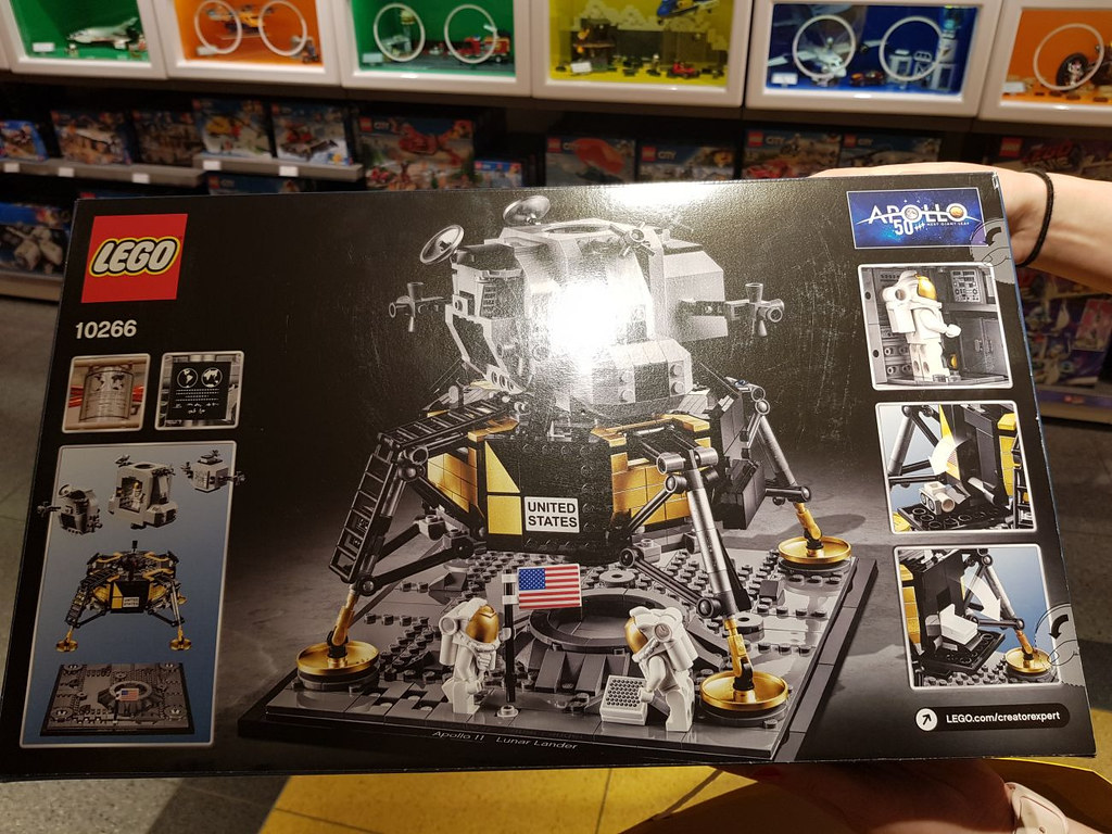 LEGO 10266 NASA Apollo 11 Lunar Lander - Back of the Box Image - Toys N ...