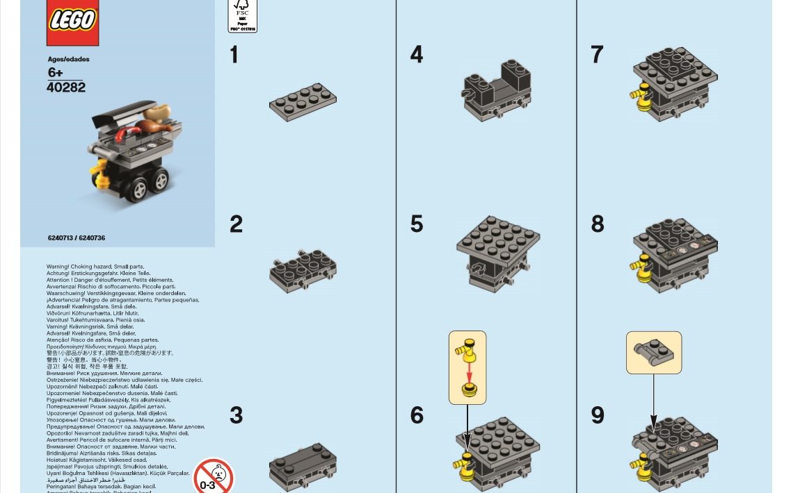 July Monthly Model Build Instructions - LEGO BBQ - Toys N Bricks