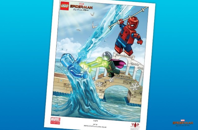 LEGO Marvel Spider-Man Far From Home Print Poster Available at VIP Rewards - Toys N Bricks