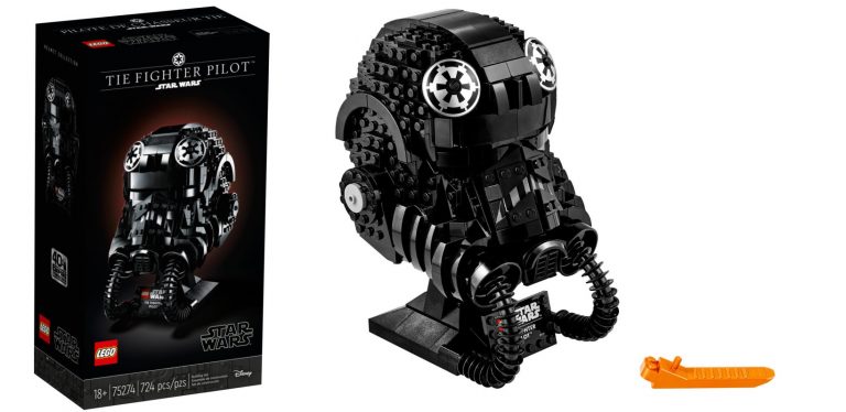 75274 LEGO Star Wars TIE Fighter Pilot Helmet Box & Product