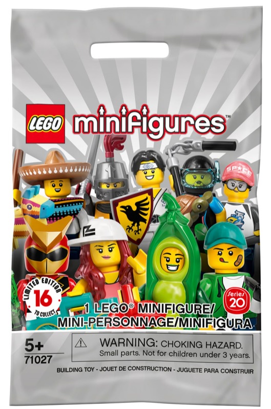 April 2020 LEGO Collectable Minifigures Series 20 71027 Packaging Individual