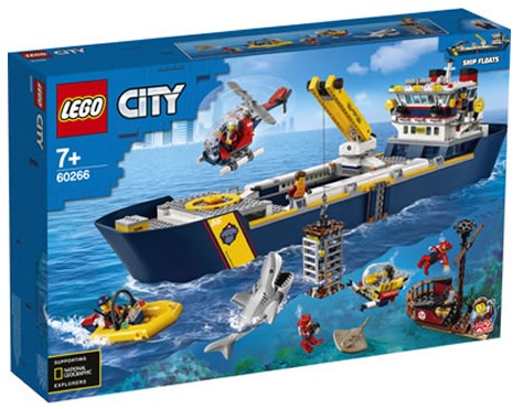 LEGO City 60266 Ocean Research Boat Box Summer 2020