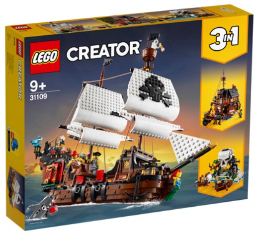 LEGO Creator 31109 Pirate Ship 3 In 1 Box