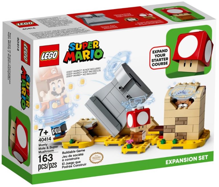 LEGO Super Mario 40414 Monty Mole & Super Mushroom Gift Set Expansion Box
