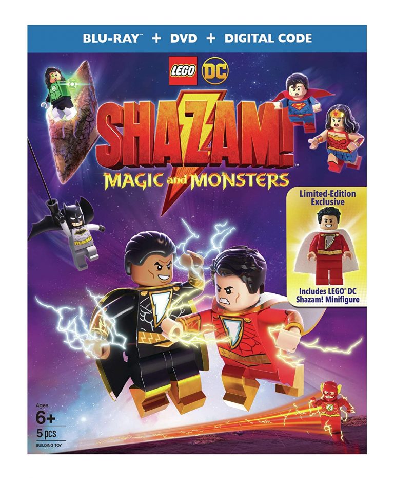 LEGO DC Shazam Magic and Monsters Film 2020 with Shazam Minifigure Blu-ray & DVD