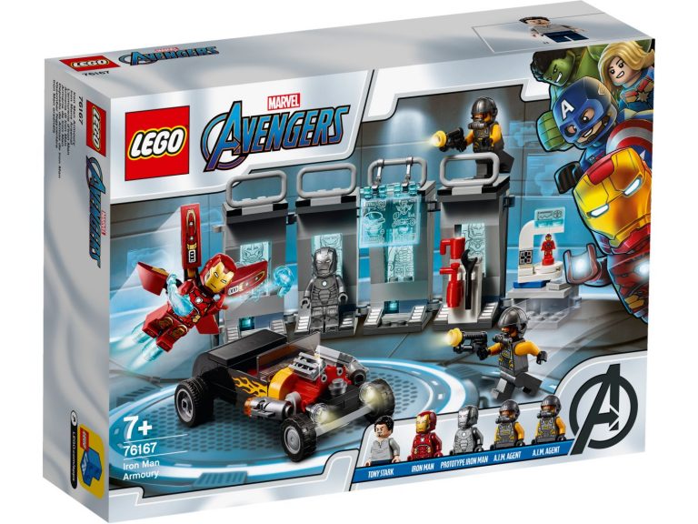 LEGO Marvel Super Heroes Avengers 76167 Iron Man Armoury Box Front 2020