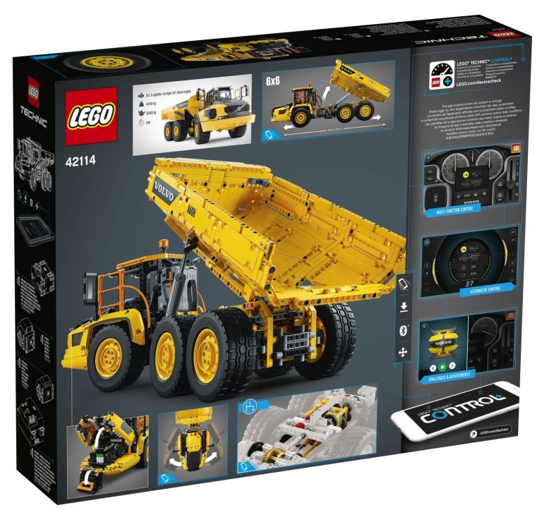 LEGO Technic 42114 6x6 Volvo Articulated Hauler Box Back Summer 2020