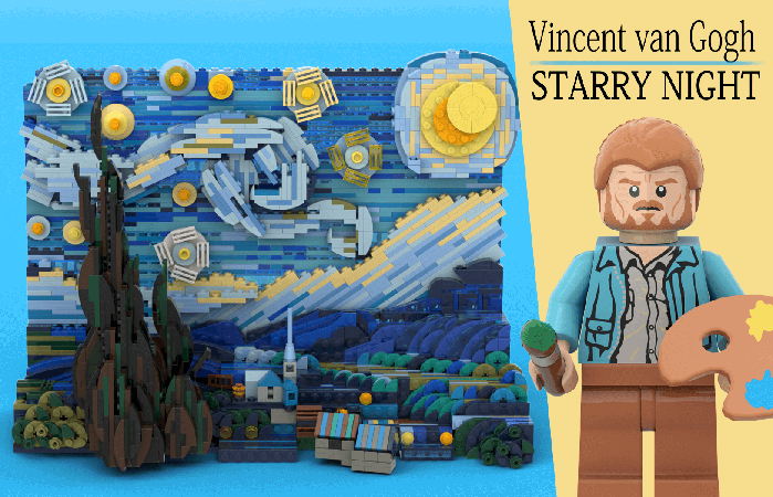 LEGO Ideas Project Creation 10 000 Supporters Vincent van Gogh The Starry Night