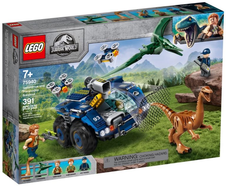 LEGO Jurassic World 75940 Gallimimus and Pteranodon Breakout Box