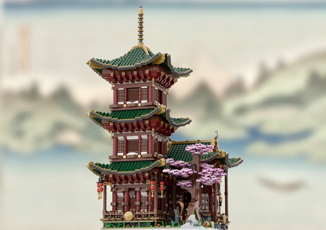 LEGO Ideas Project Creation Achieves 10 000 Supporters Temple of Hermit by Brickfornia