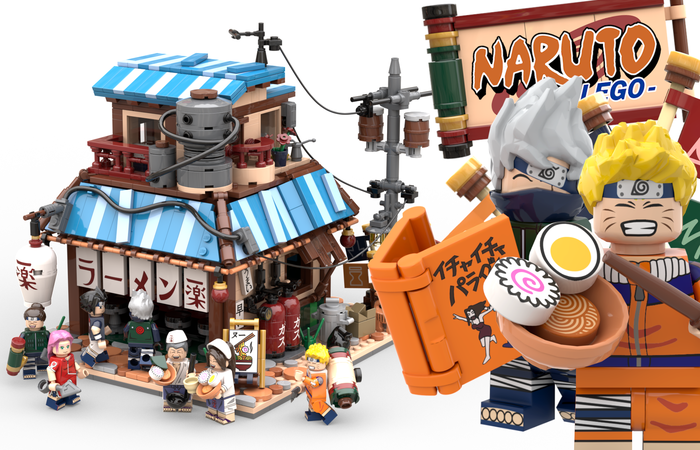 LEGO Ideas Project Creation Naruto Ichiraku Ramen Shop Achieves 10 000 Supporters by DadiTwins