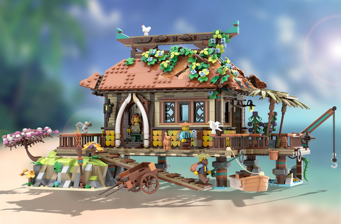 LEGO Ideas Project Creation The Ocean House Achieves 10 000 Supporters by Hanwasyellowfirst