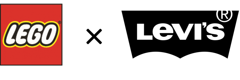 LEGO Group & Levi's Apparel Clothing Partnership Logo Banner