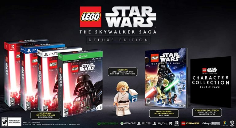2021 LEGO Star Wars The Skywalker Saga Deluxe Edition PS4, PS5, Xbox, Nintendo Switch - Bonus 30625 Luke Skywalker with Blue Milk Minifigure