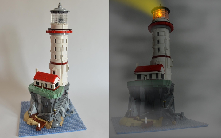 LEGO Ideas Project Creation Motorized Lighthouse 10 000 Supporters by Roses Must Build