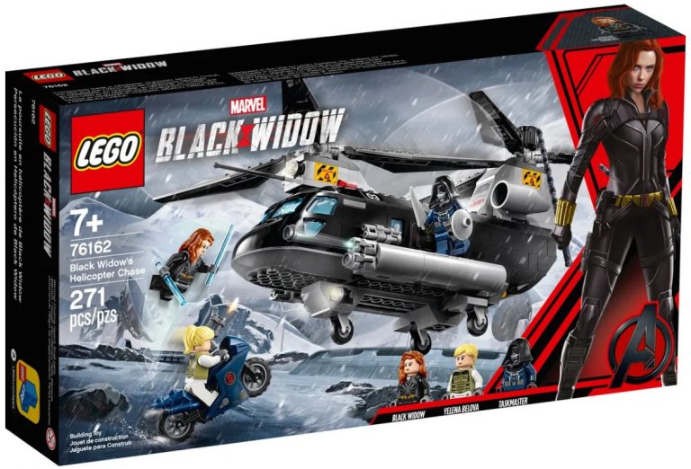 LEGO Marvel Super Heroes 76162 Black Widow's Helicopter Chase Box