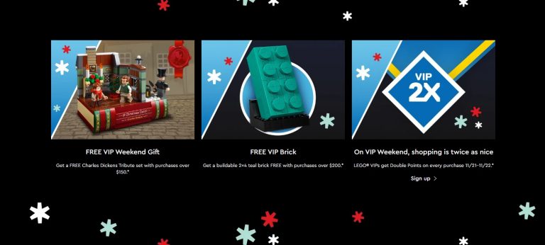 2020 Pre-Black Friday LEGO Sales, Offers, Promotions VIP Weekend November 40410 Charles Dickens Tribute