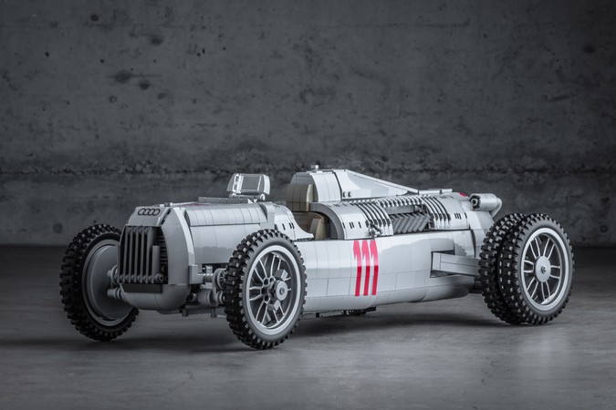 LEGO Ideas Project Creation Auto Union Type C Racecar Front View by redera00 10 000 Supporters