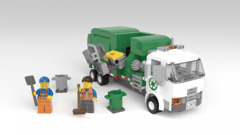 LEGO Ideas Project Creation Automated Garbage Truck by MochiMaster 10 000 Supporters