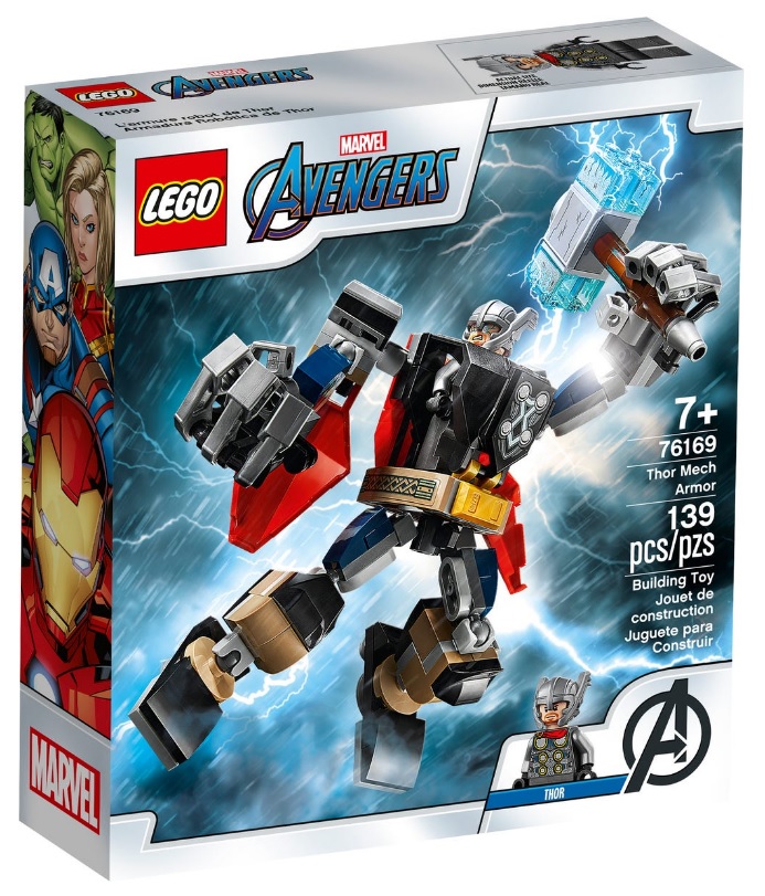 LEGO Marvel Super Heroes 76169 Thor Mech Armor Box January 2021