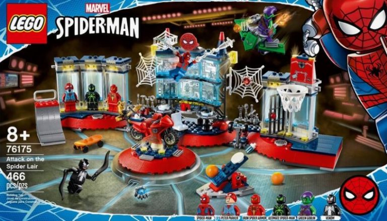 LEGO Marvel Super Heroes Spiderman 76175 Attack on the Spider Lair 2021 Front Cover