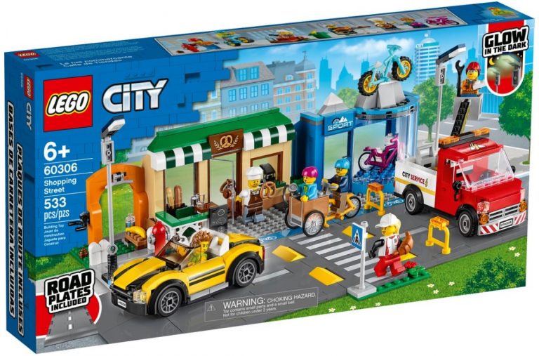 LEGO City 60306 Shopping Street Front Box January 2021