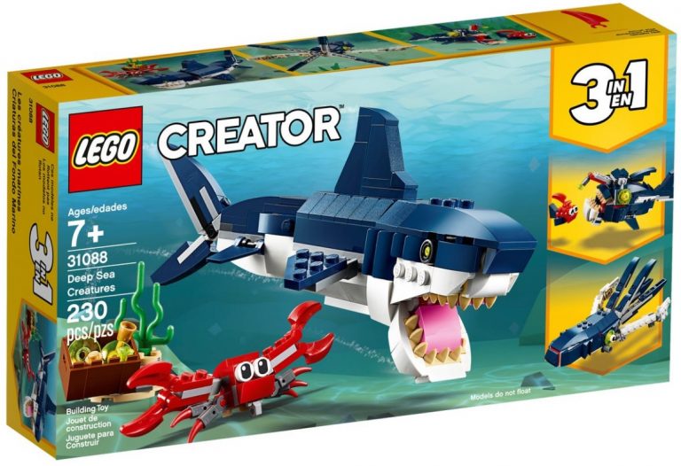 LEGO Creator 3 in 1 Deep Sea Creatures 31088 Front Box