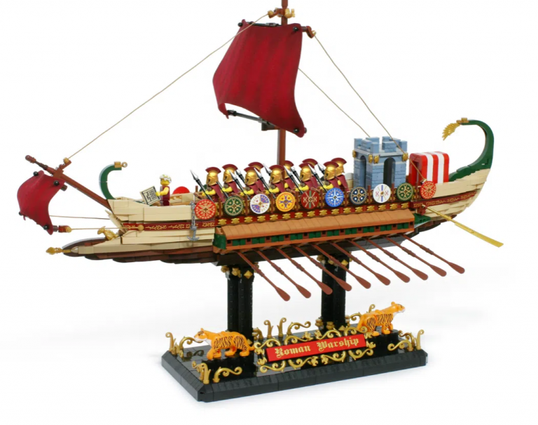 LEGO Ideas Project Creation Roman Warship Achieves 10 000 Supporters by Iyan Ha