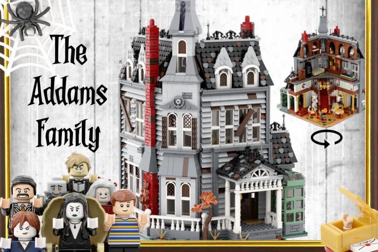 LEGO Ideas Project Creation The Addams Family Mystery Mansion Achieves 10 000 Supporters by Disneybrick55