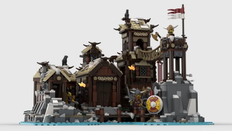 LEGO Ideas Project Creation Viking Village by BrickHammer 10 000 Supporters